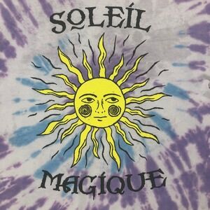 Chemistry Tie Dye T-Shirt Soleil‎ Magique Graphic Print Short Sleeve XL